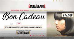 Desktop Screenshot of ecoledebeaute.org
