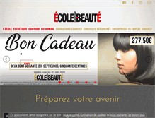 Tablet Screenshot of ecoledebeaute.org